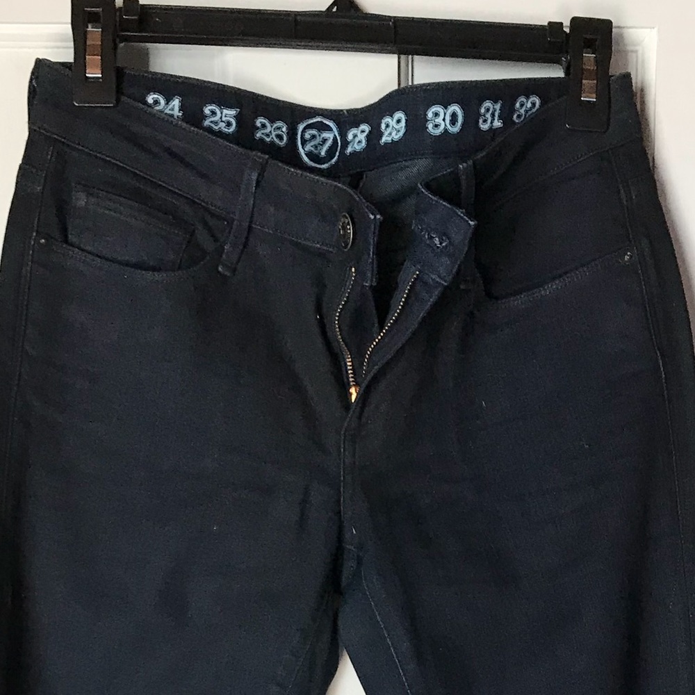 Black Earnest Sewn non-stretch painted denim jeans